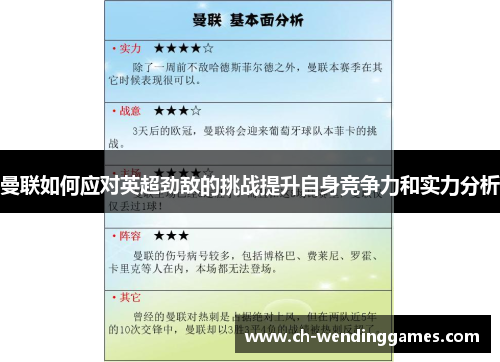 曼联如何应对英超劲敌的挑战提升自身竞争力和实力分析